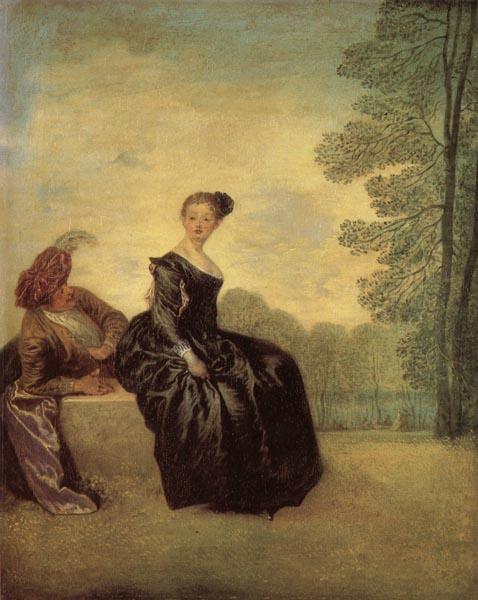A Capricious Woman, Jean-Antoine Watteau